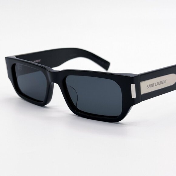 NEW SAINT LAURENT SUNGLASSES, SAINT LAURENT WOMEN BLACK SL660/F 001 - Picture 6 of 9